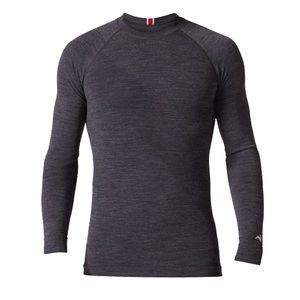 Tracksmith Brighton Base Layer Merino Charcoal Medium